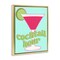 Stupell Industries Retro Cocktail Hour Framed Floater Canvas Wall Art Design by SD Graphics Studio